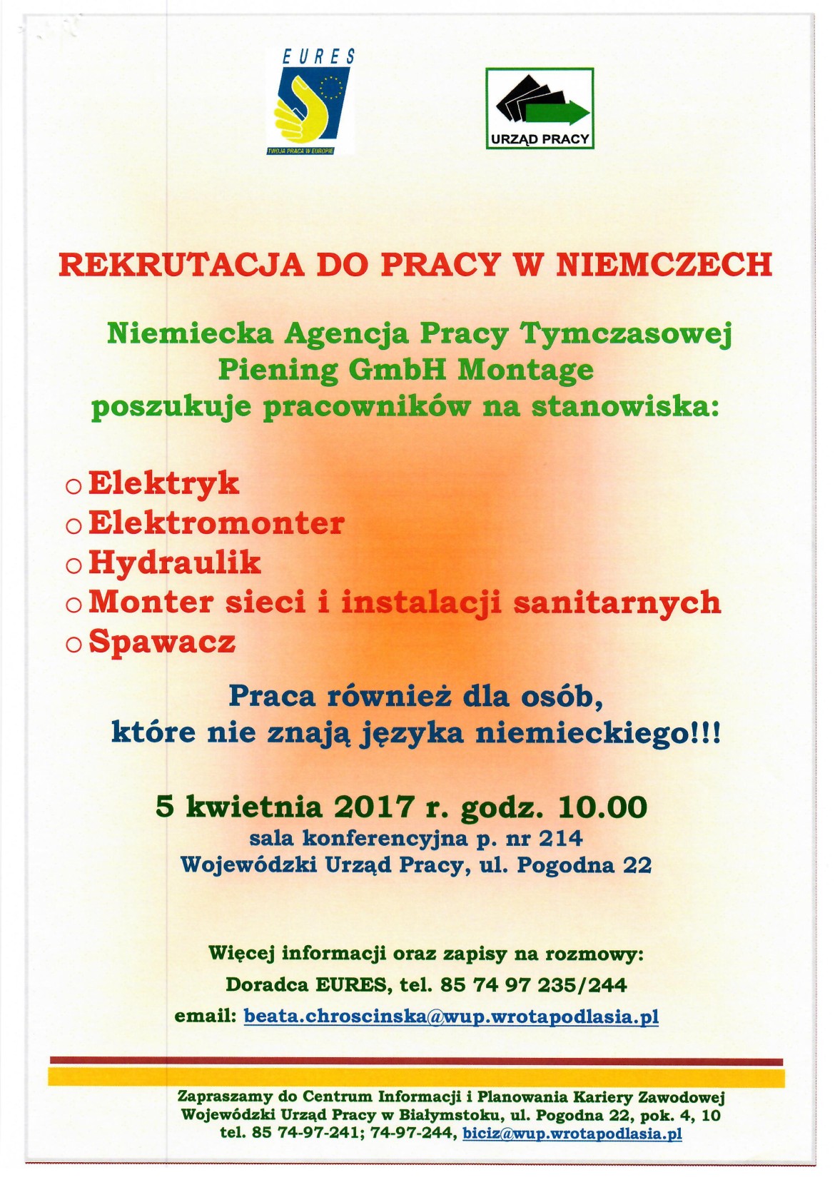 Niemiecka Agencja Pracy Tymczasowej Piening GmbH Montage2