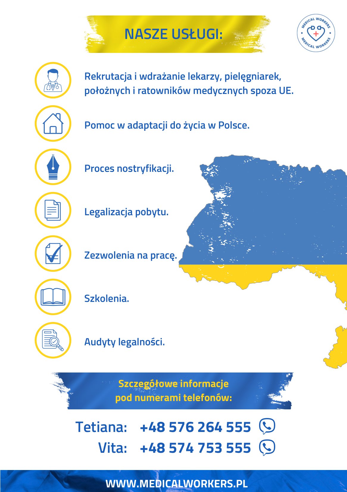 Personel medyczny - ulotka informacyjna w języku polski (2 strona)