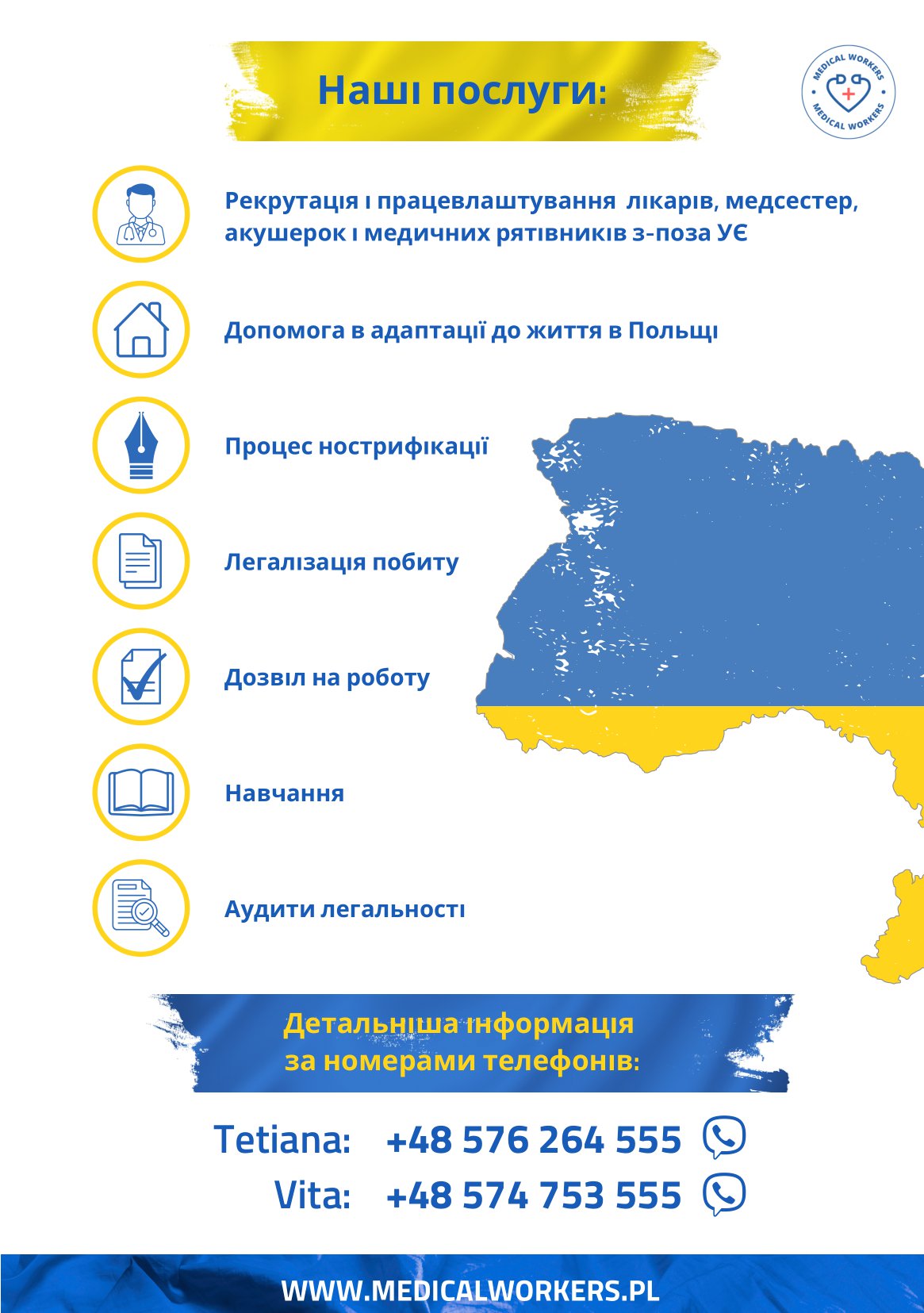 Personel medyczny - ulotka informacyjna w języku ukraińskim (strona 2)